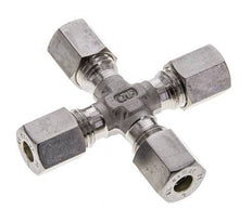 6L Stainless steel Cross Compression Fitting 315 Bar DIN 2353