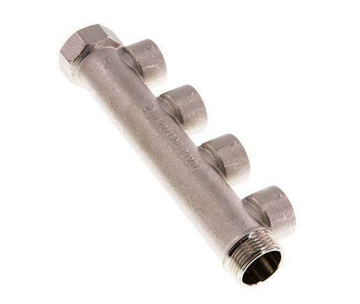 G 3/4'' x 4xG 1/2'' F/M/F Nickel plated Brass Distributor pipes 10 Bar