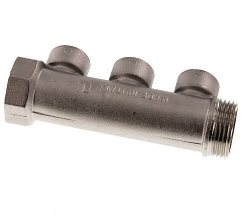 G 1'' x 3xG 1/2'' F/M/F Vernickeltes Messing Verteilerrohre 10 Bar