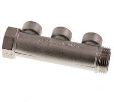 G 1'' x 3xG 1/2'' F/M/F Vernickeltes Messing Verteilerrohre 10 Bar