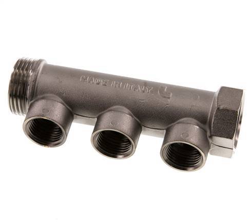 G 1'' x 3xG 1/2'' F/M/F Vernickeltes Messing Verteilerrohre 10 Bar