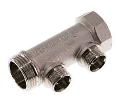 G 1'' x 2xG 1/2'' F/M/M Vernickeltes Messing Verteilerrohre 10 Bar