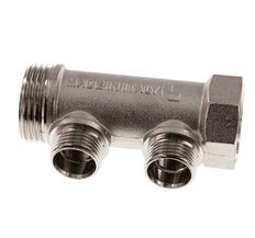 G 1'' x 2xG 1/2'' F/M/M Vernickeltes Messing Verteilerrohre 10 Bar
