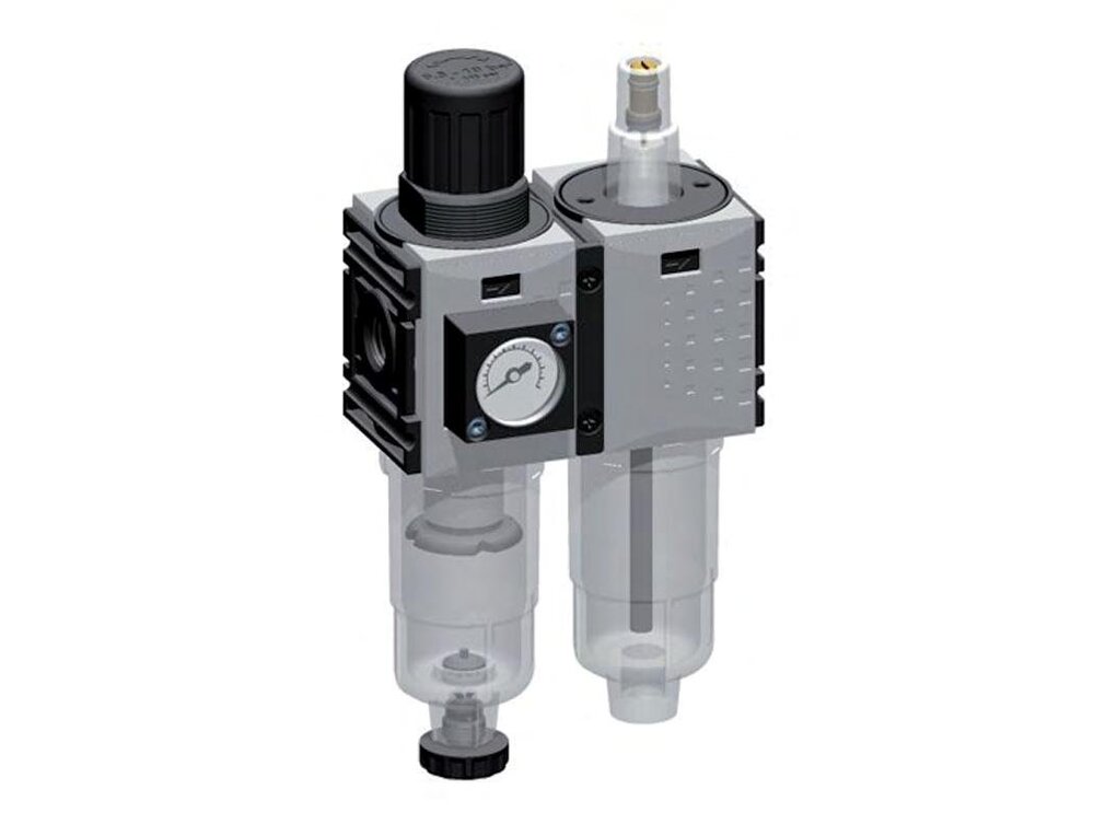 FRL 2-Part G1/4'' 800 l/min 0.5-10.0bar/7-145psi Auto Metal Futura 0