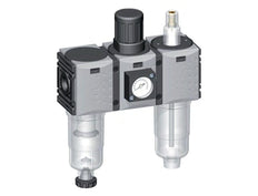 FRL 3-Part G1/4'' 800 l/min 0.5-10.0bar/7-145psi Auto Polycarbonate Futura 0