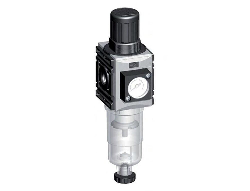 Filter-Regulator G1/4'' 1000 l/min 0.5-8.0bar/7-116psi Auto Metal Futura 0
