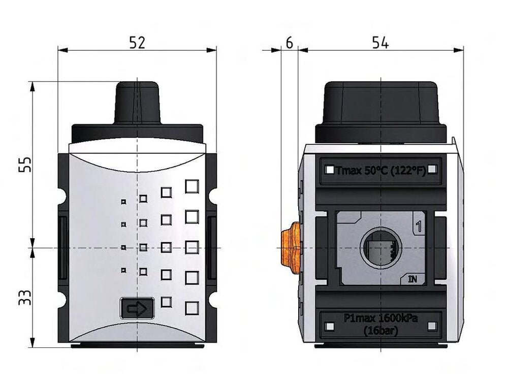 3/2 Kugelhahn G3/8 1900 l/min Futura 1