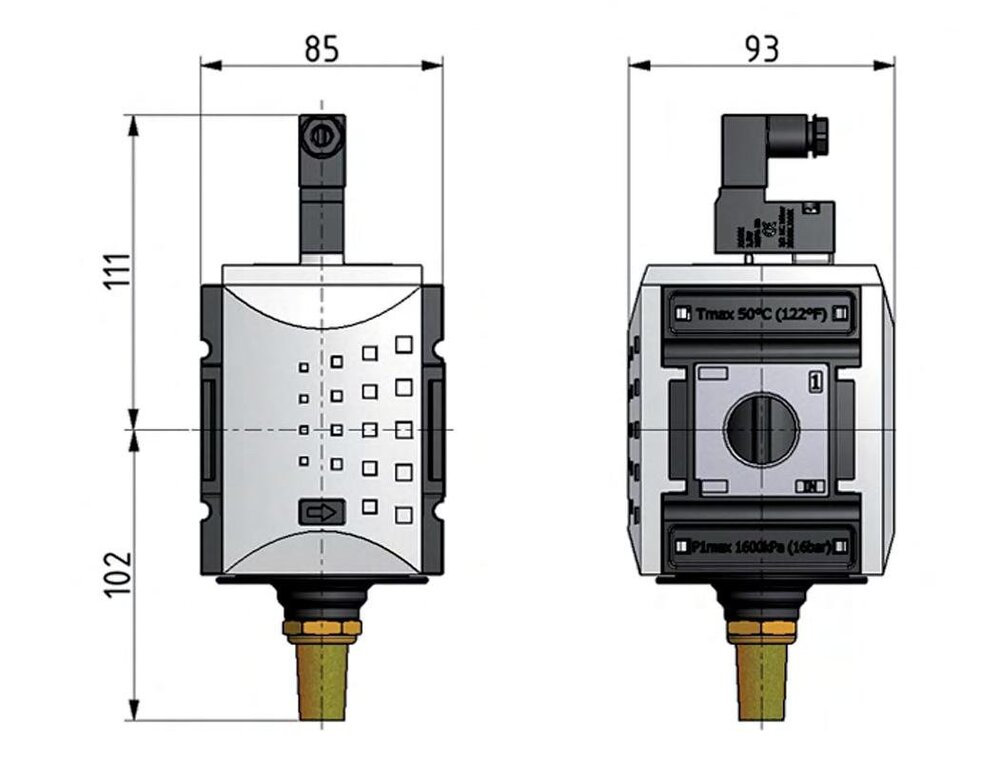 3/2 Valve G1 24VDC 12500 l/min Futura 4
