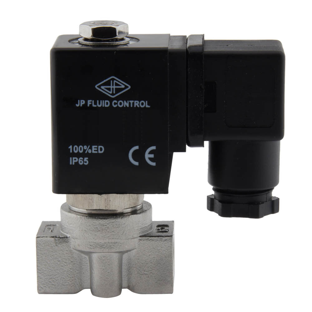 Magnetventil HP-DA 1/4'' Hochdruck-Edelstahl FKM 0-75bar 24V DC