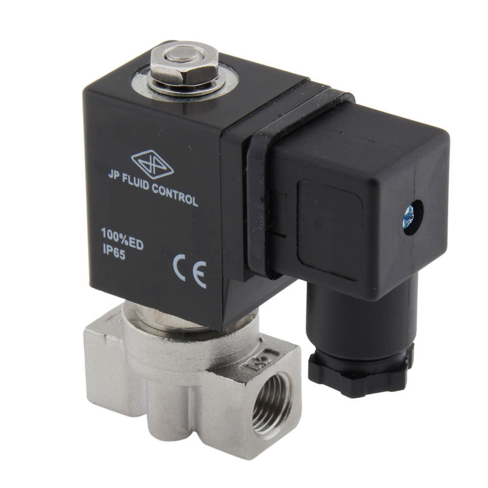 Solenoid Valve HP-DA 1/4'' high pressure stainless steel FKM 0-100bar 24V AC