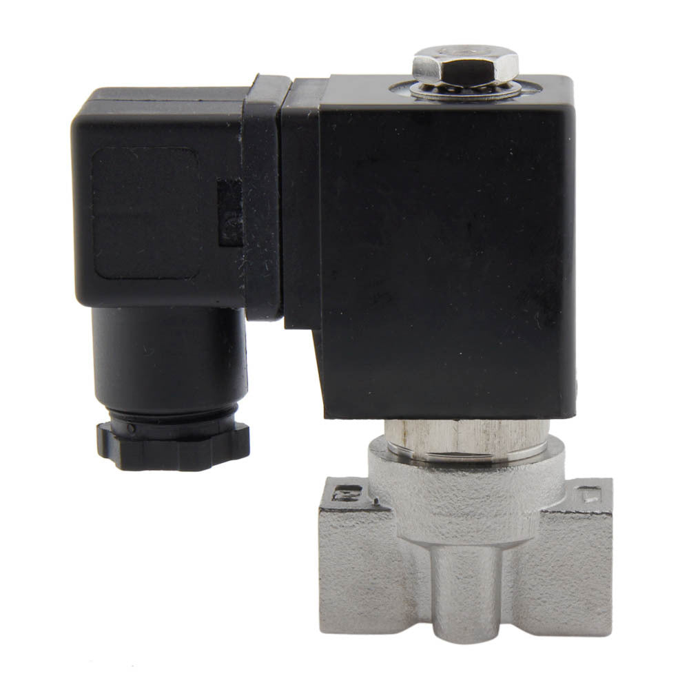 Solenoid Valve HP-DA 1/4'' Stainless Steel PTFE 4-100bar 120V AC