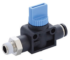 R1/4" - 8mm 3/2-Way Shut-Off Hand Valve