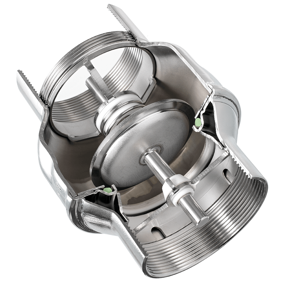 G2 1/2'' Edelstahl 316 Rückschlagventil FKM 0.03-16bar (0.44-232psi) - NSF ANSI 61