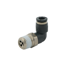 IN R1/4" x OUT 6mm Angled 1.3mm Orifice Meter-Out Check Valve
