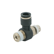 8mm - R3/8" Elbow Pneumatic Needle Valve