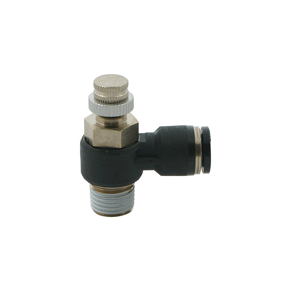 3/8" - R3/8" Elbow Pneumatic Needle Valve