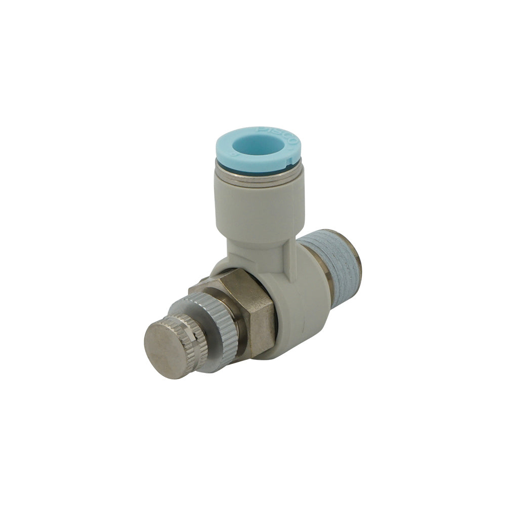4mm - R1/8" Elbow Clean-Room Package Pneumatic Needle Valve