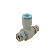 5/16" - R3/8" Elbow Clean-Room Package Pneumatic Needle Valve