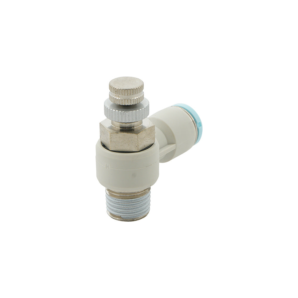 6mm - M5 Elbow Clean-Room Package Pneumatic Needle Valve