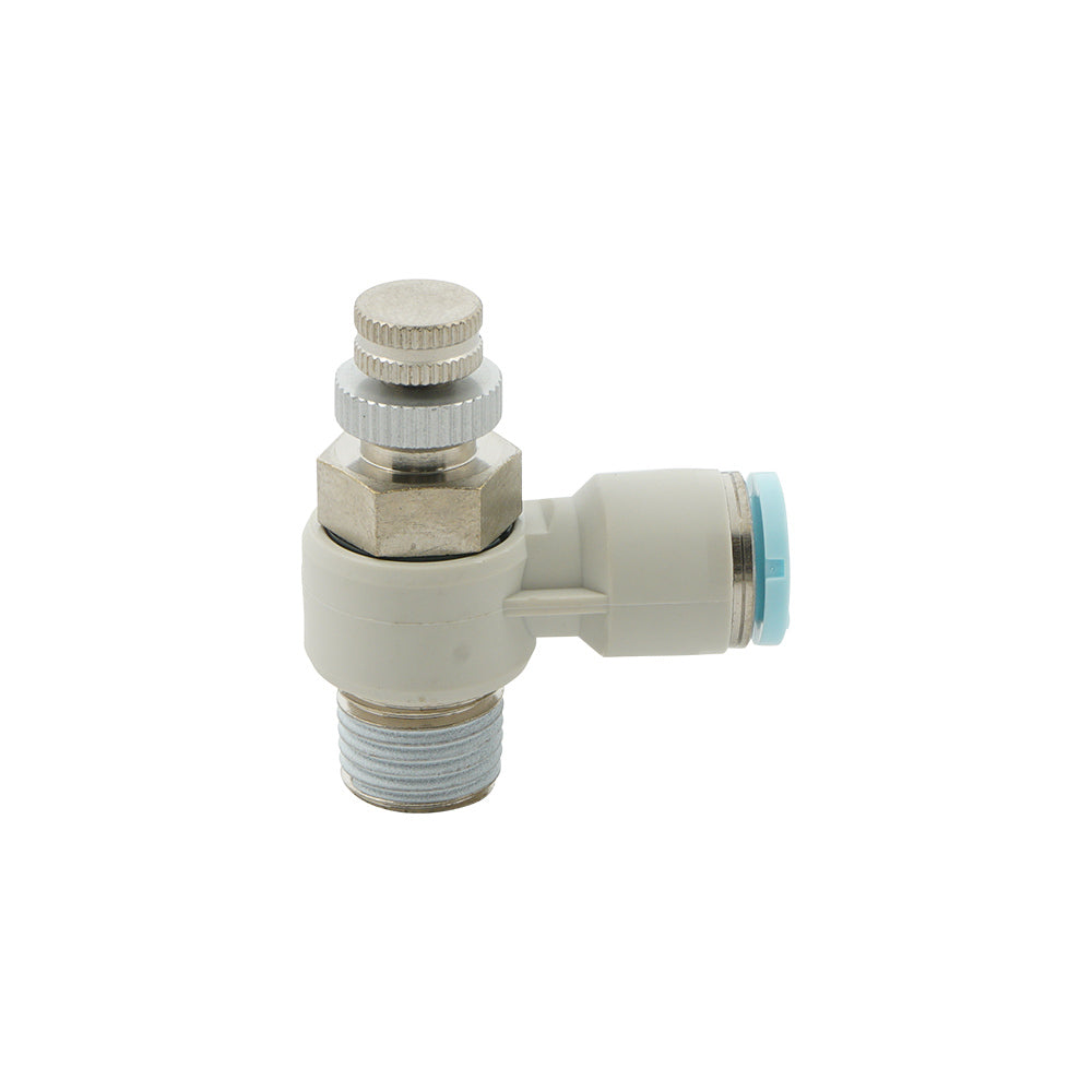 3/8" - R3/8" Elbow Clean-Room Package Pneumatic Needle Valve