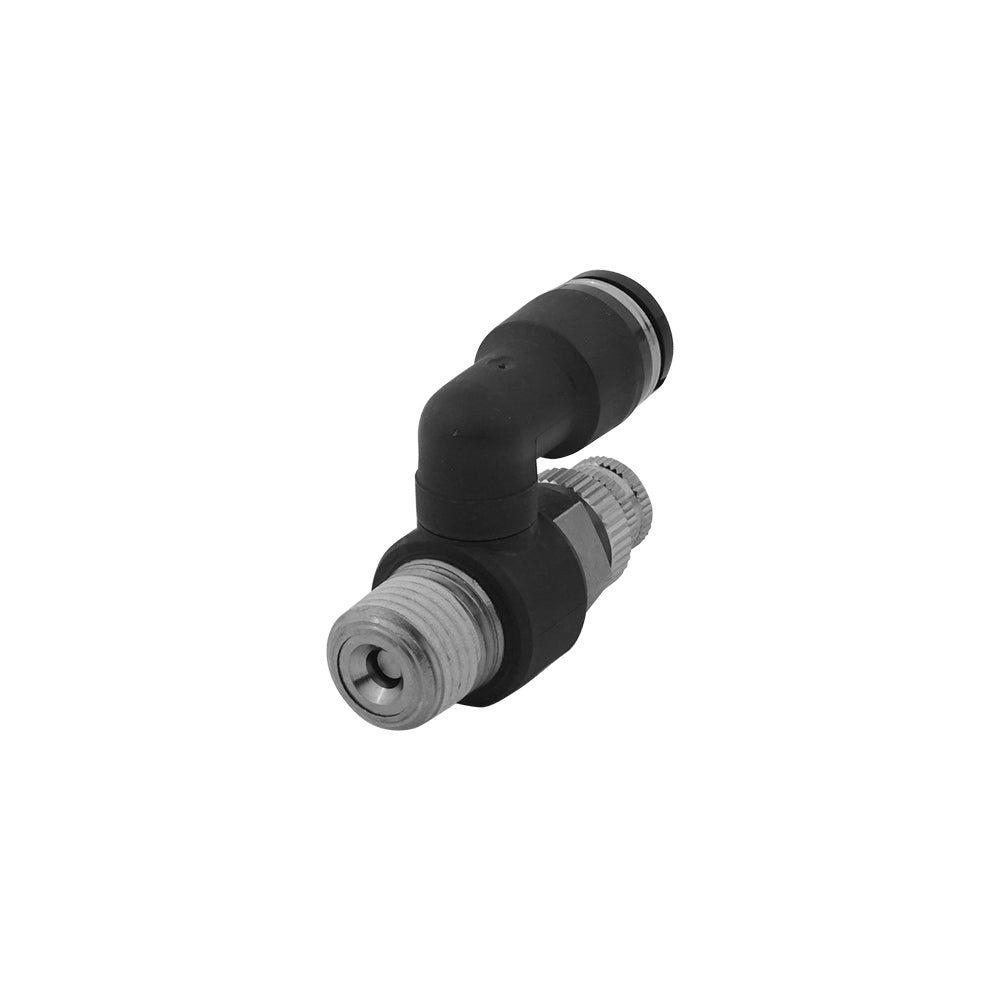 8mm - R3/8" Rotatable Pneumatic Needle Valve