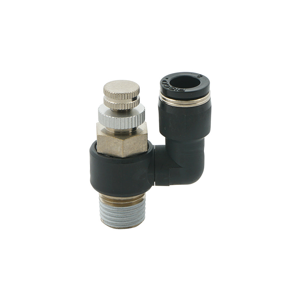 8mm - R3/8" Rotatable Pneumatic Needle Valve