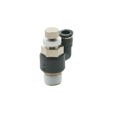 3/8" - R1/4" Meter-In Rotatable Flow Control Valve