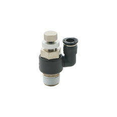R3/8" - 10mm Meter-Out Rotatable Flow Control Valve