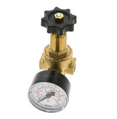 Wasser- und Luftdruckminderer Messing G1/4'' 2,5 l/min 0,5-6 bar/7-87psi