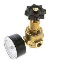 Wasser- und Luftdruckminderer Messing G1/4'' 2,5 l/min 0,5-6 bar/7-87psi