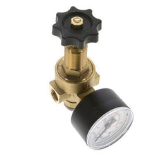 Wasser- und Luftdruckminderer Messing G1/4'' 2,5 l/min 0,5-16 bar/7-232psi
