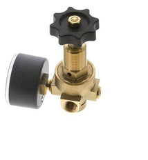 Water & Air Pressure Reducer Brass G1/4'' 2.5 l/min 0.5-25 bar/7-362psi