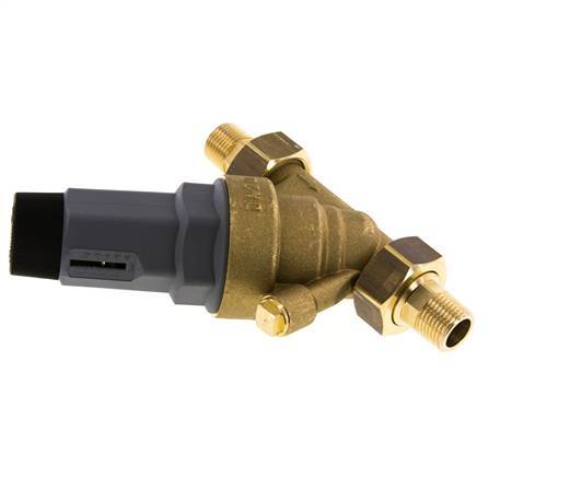 Wasser Druckminderer Messing R1/2'' 33 L/min 1.5-6 Bar/22-87Psi Trinkwasser