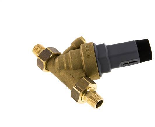 Wasser Druckminderer Messing R1/2'' 33 L/min 1.5-6 Bar/22-87Psi Trinkwasser