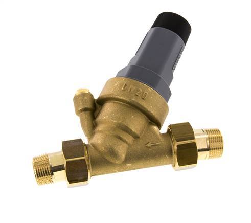 Wasser Druckminderer Messing R3/4'' 56 L/min 1.5-6 Bar/22-87Psi Trinkwasser
