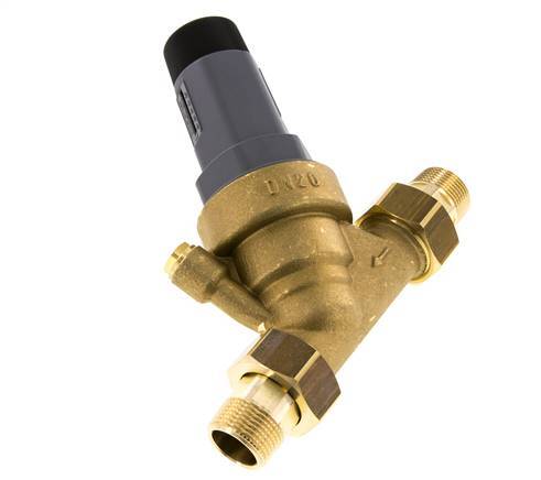 Wasser Druckminderer Messing R3/4'' 56 L/min 1.5-6 Bar/22-87Psi Trinkwasser