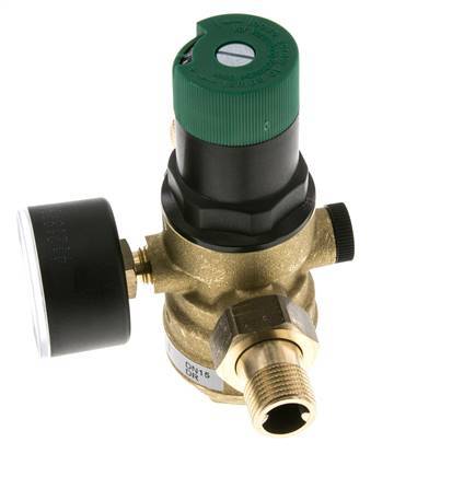 Filter Pressure Reducer Brass R1/2'' 40 l/min 1.5-6 bar/22-87psi Drinking Water