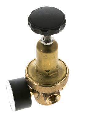 Wasserdruckminderer Bronze G3/8'' 10 l/min 0,2-2 bar/3-29psi