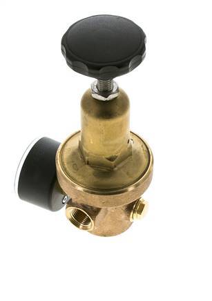Wasserdruckminderer Bronze G3/8'' 10 l/min 0,2-2 bar/3-29psi