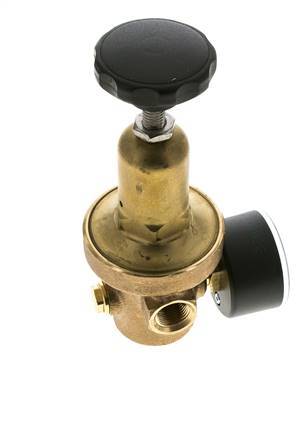 Wasserdruckminderer Bronze G3/8'' 10 l/min 0,2-2 bar/3-29psi