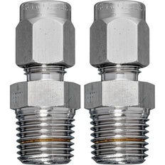 Rohrverbinder Messingrohr 6 mm zu G 1/4'' Außengewinde [2 Stück]