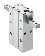 D16 mm 2-Backen 180 Grad abgewinkelt Doppelt wirkende pneumatische Greifer Standardbacken