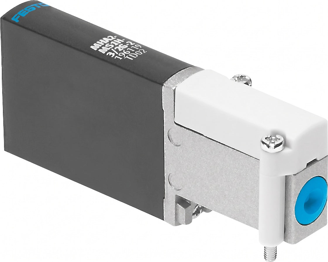 Festo 3/2 NO Monostabiler Luft Magnetventil Anschlussplattenmontage 100L/Min -0.9 - 8Bar/-13 - 116Psi - 196141