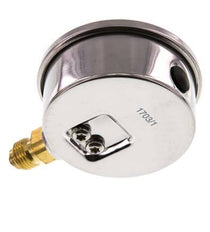 -1..15 Bar (-15..218 psi) Glyzerin-Manometer Unten Edelstahl/Messing 63 mm Klasse 1.6