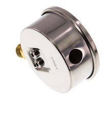 -1..5 Bar (-15..73 psi) Glyzerin-Manometer Unten Edelstahl/Messing 63 mm Klasse 1.6