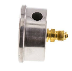 0..160 Bar (0..2321 psi) Glycerin Pressure Gauge Rear Stainless steel/Brass 63 mm Class 1.6