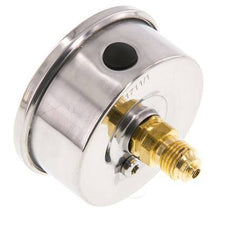 0..250 Bar (0..3626 psi) Glycerin Pressure Gauge Rear Stainless steel/Brass 63 mm Class 1.6
