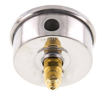 0..250 Bar (0..3626 psi) Glycerin Pressure Gauge Rear Stainless steel/Brass 63 mm Class 1.6