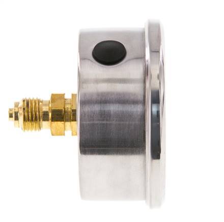 0..250 Bar (0..3626 psi) Glycerin Pressure Gauge Rear Stainless steel/Brass 63 mm Class 1.6