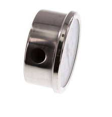 0..60 Bar (0..870 psi) Glyzerin-Manometer Unten Edelstahl/Messing 63 mm Klasse 1.6